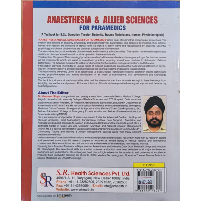 Anaesthesia & Allied Sciences For Paramedics • Manpreet Singh