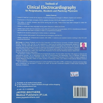 Textbook of Clinical Electrocardiography • SN Chungh • Jaypee • 3rd edition