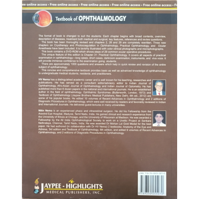 Textbook of Ophthalmology • HV Nema • Nitin Nema • Jaypee