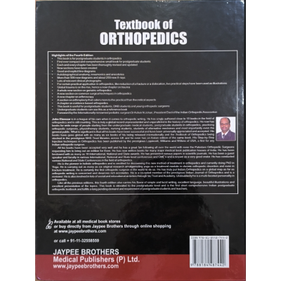 Textbook of Orthopedics • John Ebnezar • Jaypee • 4th edition