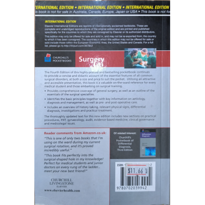 Churchill's Pocketbooks • Surgery • 4th edition