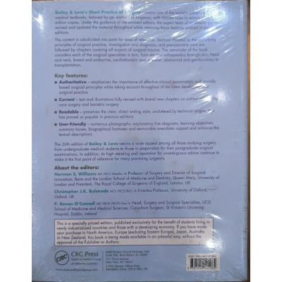 Bailey & Love's Short Practice of Surgery • CRC Press • 26 edition