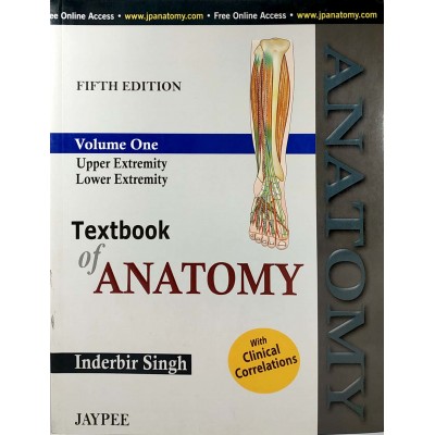 Textbook of Anatomy • Inderbir Singh • 5th edtion • Jaypee • 3 volumes