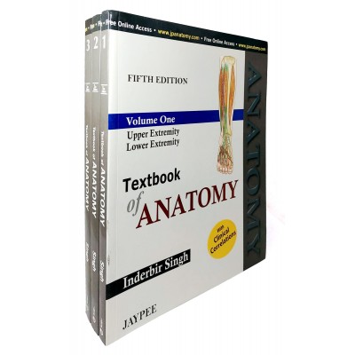 Textbook of Anatomy • Inderbir Singh • 5th edtion • Jaypee • 3 volumes