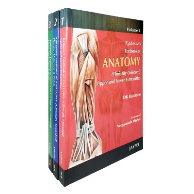 Kadasne's Textbook of Anatomy (Clinically Oriented) • Jaypee • 3 volumes