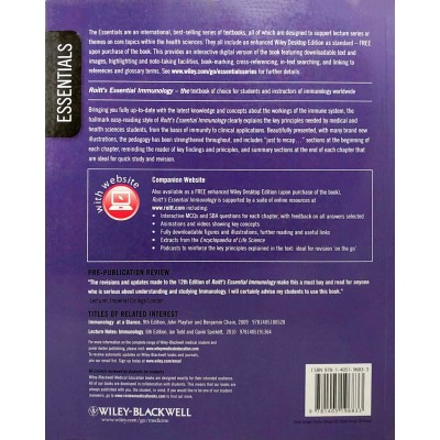 Roitt's Essential Immunology • Wiley-Blackwell • 12th edition